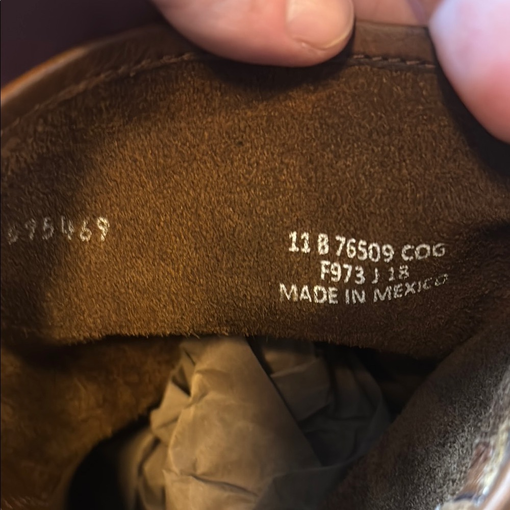 Frye Brown Leather Combat Boots - Picture 3 of 10